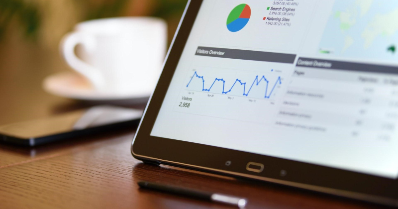 Data graphs to track performance.